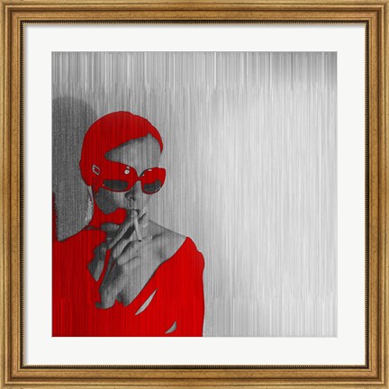 Framed Zoe In Red Print