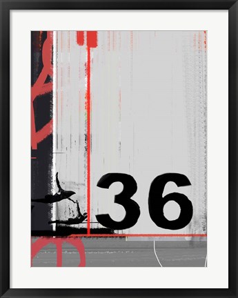 Framed Number 36 Print