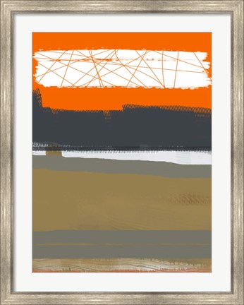Framed Abstract Orange 1 Print