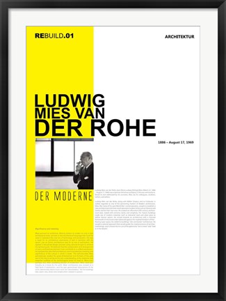 Framed Mies Van Der Rohe Print