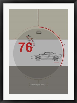 Framed Mille Miglia Print