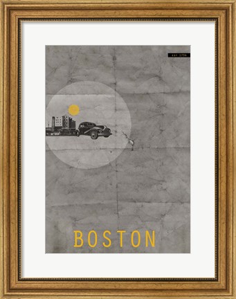 Framed Boston Print