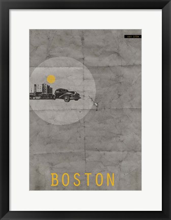 Framed Boston Print