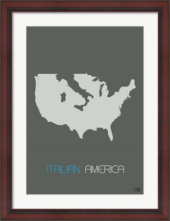 Framed Italian America Print