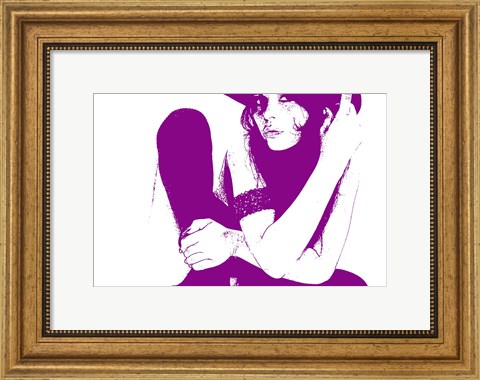 Framed Vera Purple Print