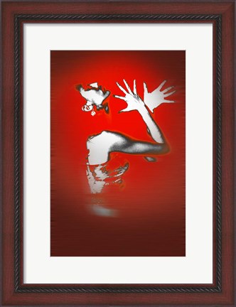 Framed Passion In Red Print