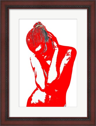 Framed Red Drama Print