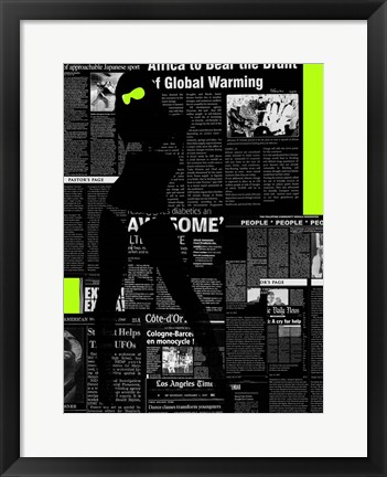 Framed Paper Dance 2 Print