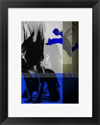 Framed Blue Romance Print
