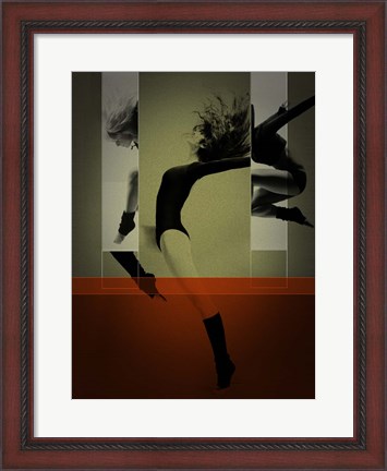 Framed Ballet Dancing Print