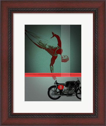 Framed They Crossed The Line Print