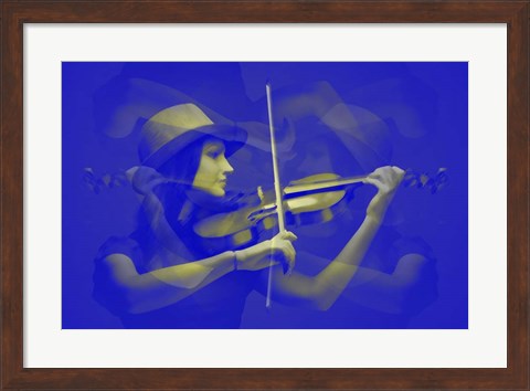 Framed Violinist Print