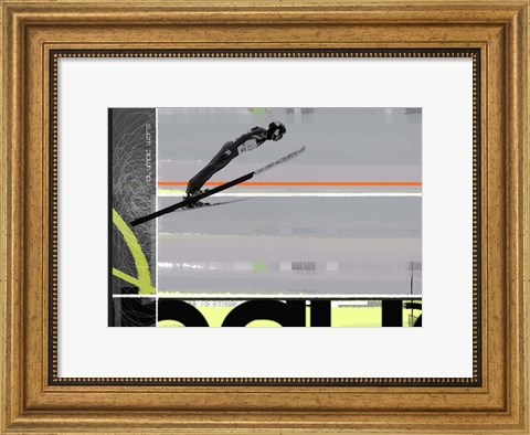 Framed Ski Jumping Print