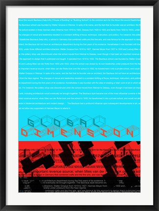 Framed Bauhaus Print