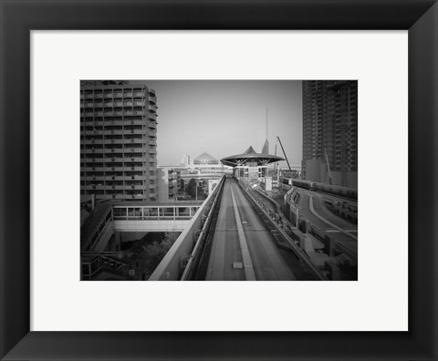 Framed Tokyo Train Ride 1 Print