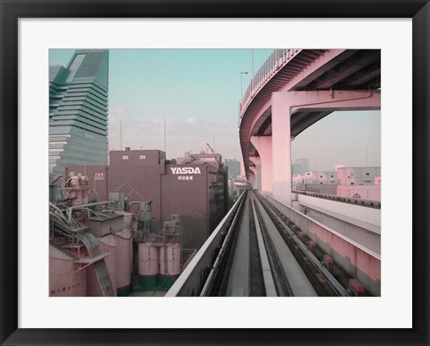 Framed Tokyo Train Ride 5 Print