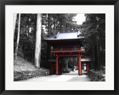 Framed Red Gate Print