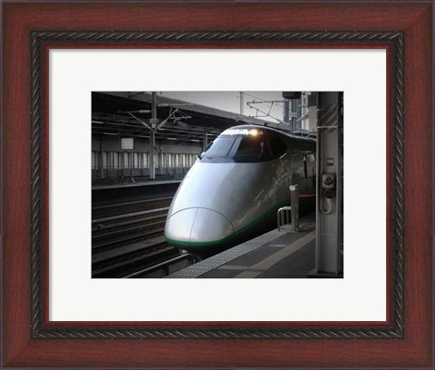 Framed Speed Train (Or Shinkanzen) Print