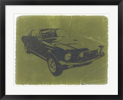 Framed 1968 Ford Mustang Print