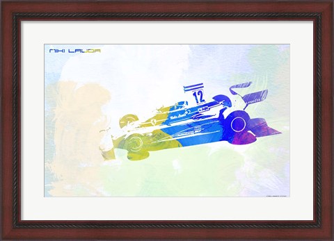 Framed Niki Lauda Print