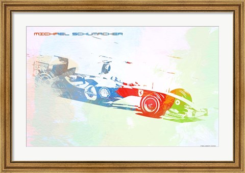 Framed Michael Schumacher Print