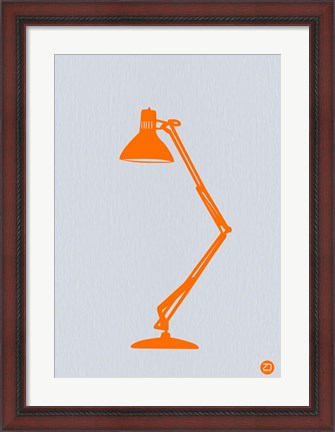 Framed Orange Lamp Print