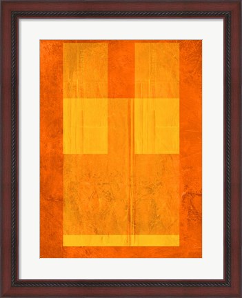 Framed Orange Paper 1 Print
