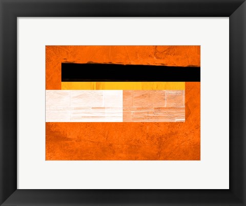 Framed Orange Paper 4 Print