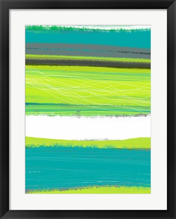Framed Aquatic Breeze 1 Print