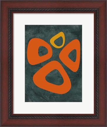 Framed Abstract Oval Shape 2 Print