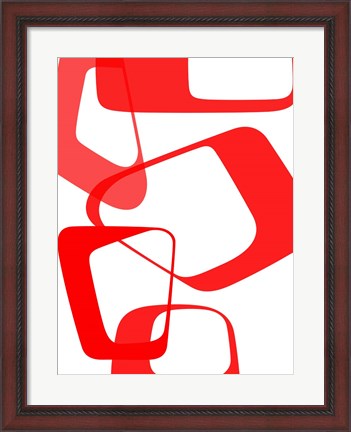 Framed Abstract Rings 3 Print