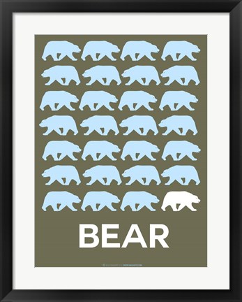 Framed Bear Print