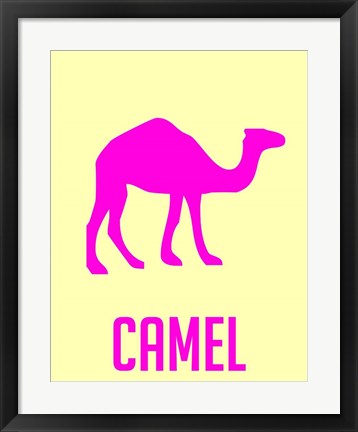 Framed Camel Pink Print