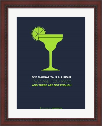 Framed Green Margarita Print
