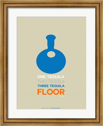 Framed Blue Tequila Print