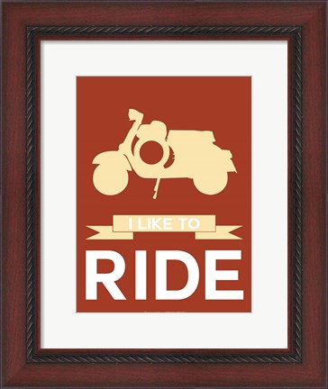 Framed I Like to Ride 1 Print