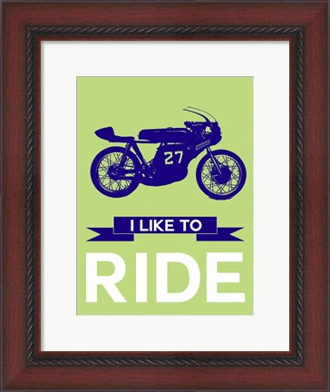Framed I Like to Ride 11 Print