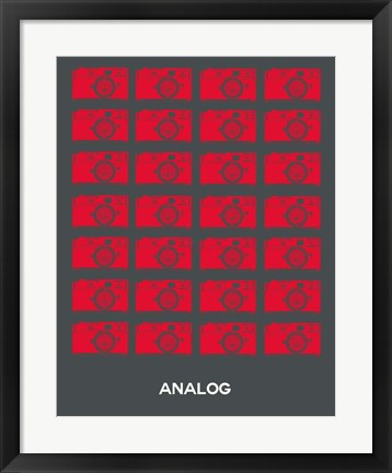 Framed Analog Red Camera Print