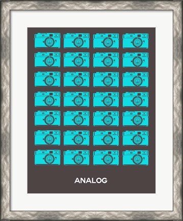 Framed Analog Blue Camera Print
