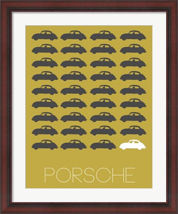 Framed Porsche Grey Print