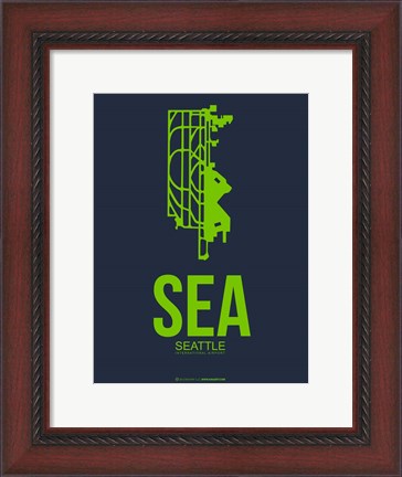 Framed SEA Seattle 2 Print