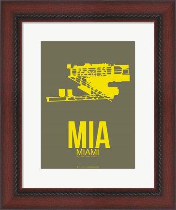 Framed MIA Miami 1 Print
