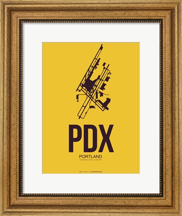 Framed PDX Portland 3 Print