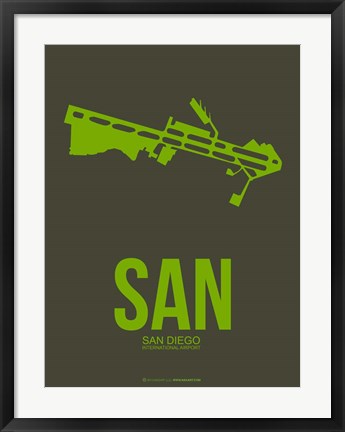 Framed SAN San Diego 2 Print