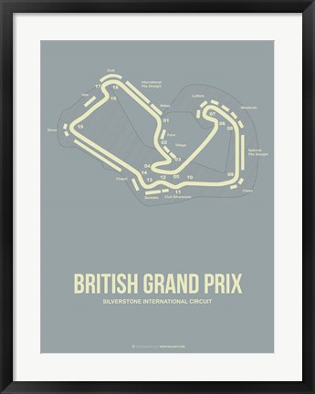 Framed British Grand Prix 1 Print