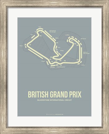 Framed British Grand Prix 1 Print