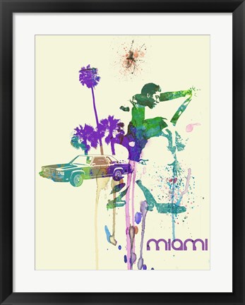 Framed Miami Romance Print