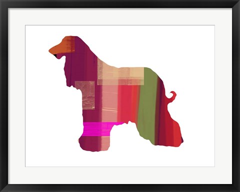 Framed Afghan Hound 2 Print