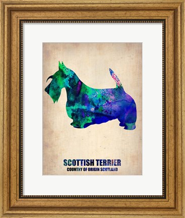 Framed Scottish Terrier 2 Print