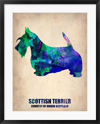 Framed Scottish Terrier 2 Print